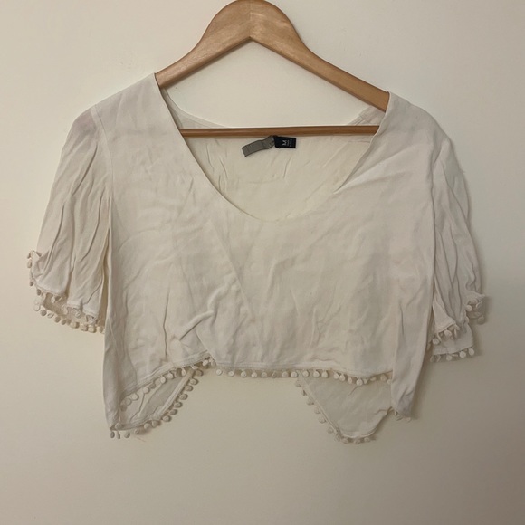 For Love and Lemons Chica Fringe-Trim Crop Top - Picture 3 of 6